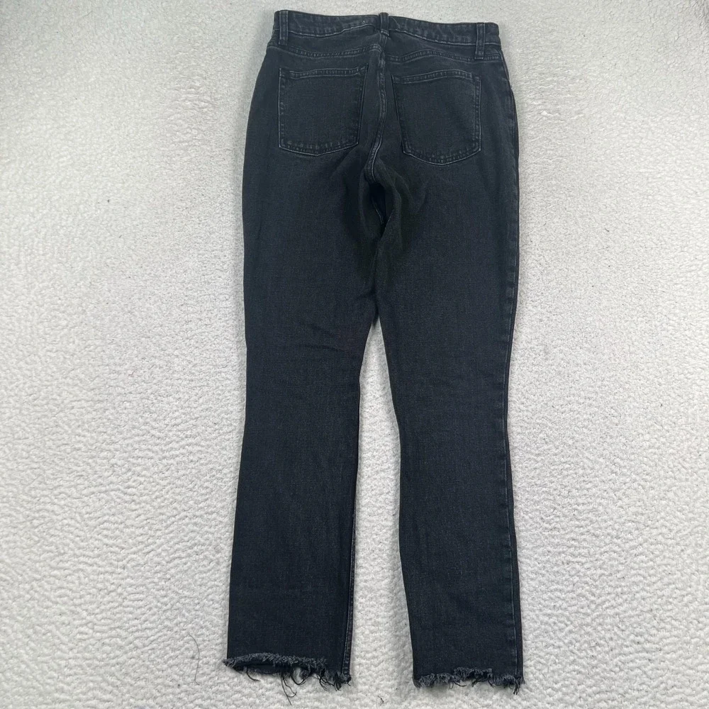 Abercrombie & Fitch Jeans Womens 27 Curve‎ Love Skinny High Rise Split Hem Black